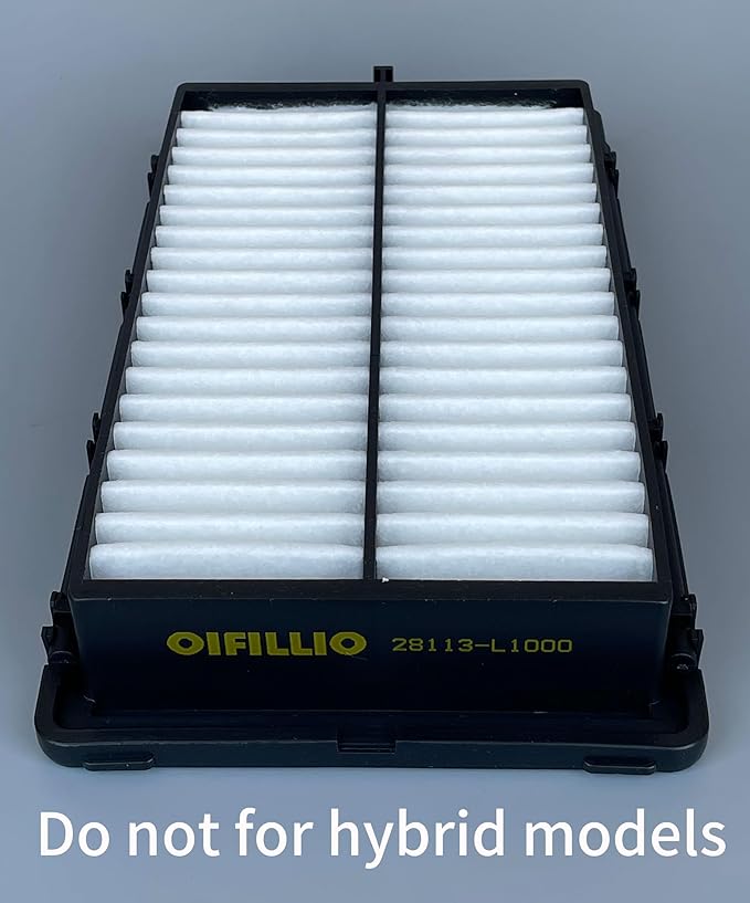 OIFILLIO Engine Cabin Air Filter for Tucson(2022-2025),Santa Fe(2021-2025),Sorento(21-25),Santa Cruz(2022-2025),Sport-age(23-25),K5 (2021-2025),28113L1000&97133L1000, NOT FOR HYBRID
