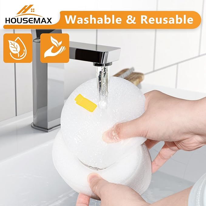 HOUSEMAX 2 Pack Foam & Felt Filters Replacement for Shark Rotator Powered Lift-Away Vacuum NV650, NV752, AZ1002, NV650W, NV652, NV750W, NV751, NV651, Replace Part XFF650 & XHF650