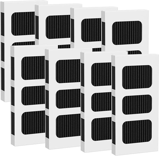 8 Pack Refrigerator Air Filter Replacement, Compatible with Frigidaire PAULTRA2, Pure Air Ultra 2, Electrolux 242047805, 5303918847