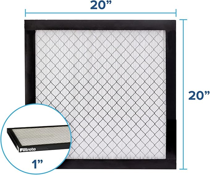 Filtrete 20x20x1 AC Furnace Air Filter, MERV 14, MPR 2500, High Performance Premium Allergen, Ultrafine Particles, Bacteria & Virus Filter, CERTIFIED Asthma & Allergy Friendly, 4-Pack