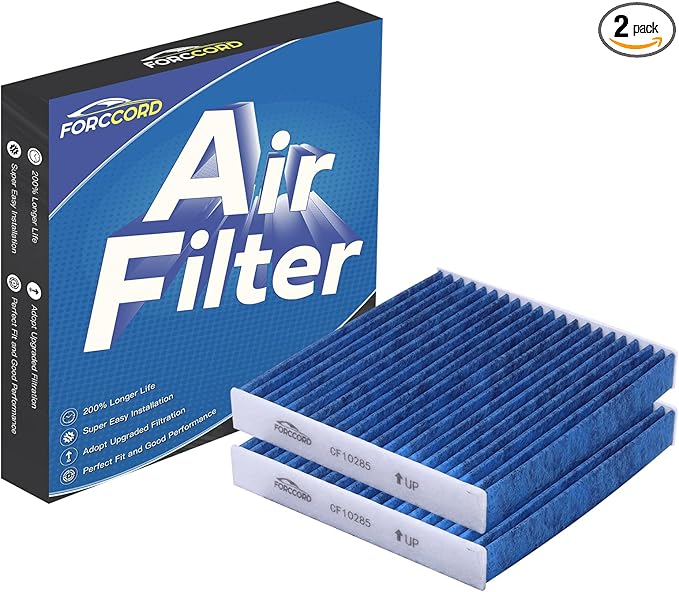 2-Pack Cabin Air Filter Fits for KIA Soul (2014-2019), Soul EV (2015-2017,2019) Activated Carbon Cabin Filter Replacement CP002 CF12002 Car Accessories