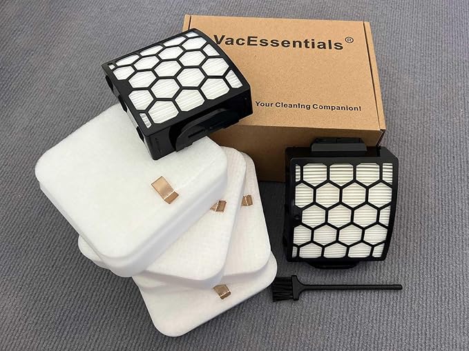 LA555 LA402 Filter Replacement Parts for Shark LA300, LA301, LA322, LA351, LA502, LA455, LA702 Rotator Lift-Away ADV DuoClean PowerFins Upright Vacuum, XHF320 and XFFK320, 2 HEPA+4 Foam&Felt Filters