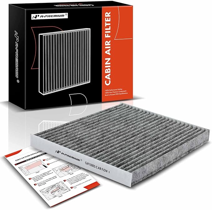 A-Premium Cabin Air Filter with Activated Carbon Compatible with Hyundai Ioniq 2017-2022 & Kia Niro 2017-2022, L4 1.6L, Replace# BNBK113196A, 97133G2000