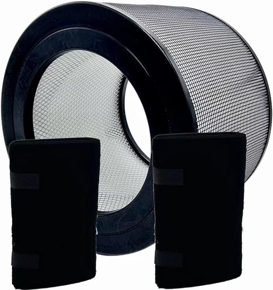 Replacement H13 Filter Compatible with Honeywell 11500 (EV-15), 11520, 17200, 18150, 50150, 51500，61500 Series Air Purifier, Part No. 21500 (1 Filter +2 Carbon Pre-Filter)