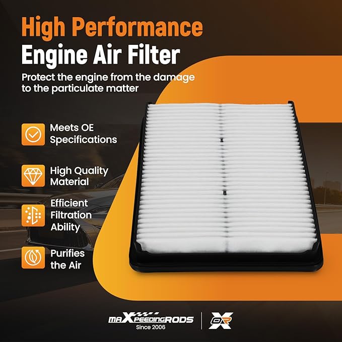 maXpeedingrods CA11500 281132W100 Engine Air Filter Fit for Hyundai Santa Fe 3.3L 2013-2018, Sport L4 2.0L/2.4L 2013-2016, for Kia Santa Fe XL 3.3L 2013-2019, Sorento L4 2.4L/V6 3.3L 2014-2015