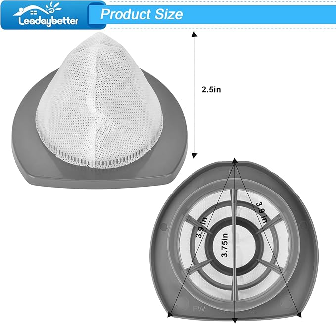 6 Pack 2033 Vacuum Replacement Filter for Bissell Featherweight Stick Lightweight Bagless Vacuum 2033, 20331, 20334, 20333, 20336, 20339, 2033M,Compare to Part 1611508