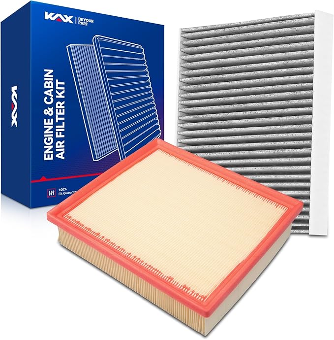 KAX Engine & Cabin Air Filter Kit, Replacement for Lexus RX350 2016-2022, RX350L 2018-2022, Replace# CA10755 CF12157