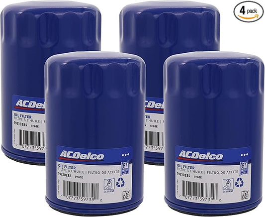 ACDelco GM Original Equipment PF61E Engine Oil Filter (Pack of 4)