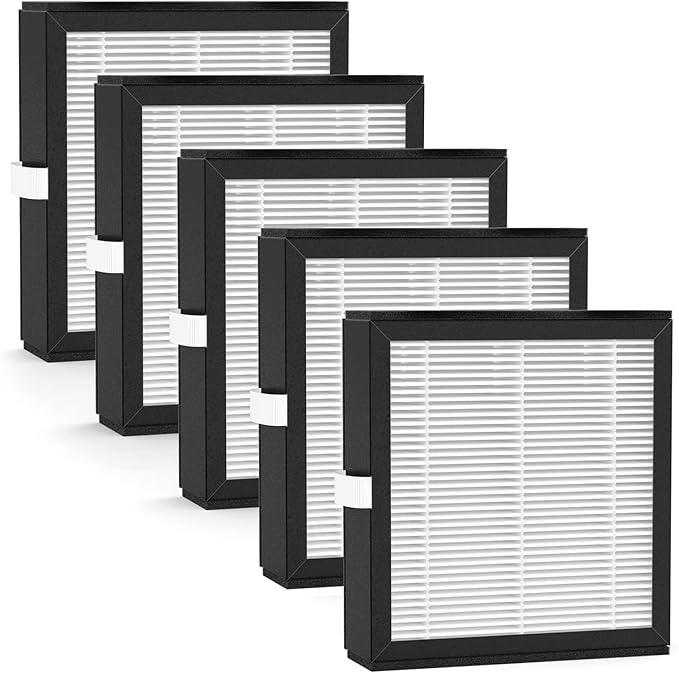 5 Packs Q10 Replacement Filters Compatible with Afloia Q10 Air Cleaner Purifier and Dehumidifier 2-in-1