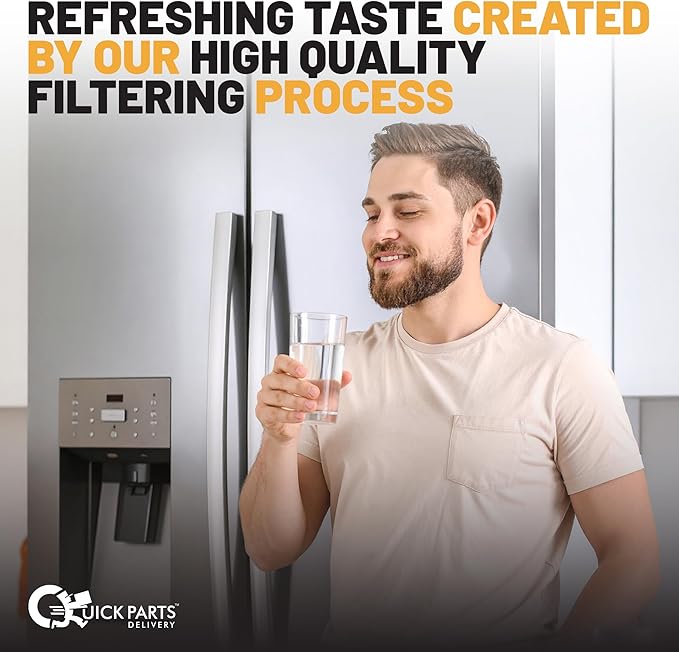 QPD 6B Refrigerator Water Filter Replacement for Samsung DA97-17376B, HAF-QIN – Compatible with Samsung RF23M8070SG/AA, BRF365200AP/AA – NSF Certified, Chlorine Reduction – (1-Pack)