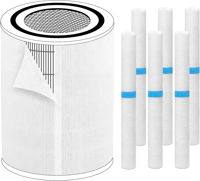 Pre-Filter Compatible with Levoit LV-H133 Air Purifier Replacement Filter, LVH133 H133 Meta-Air Tower, Fit Part# LV-H133-RF, 6-Pack