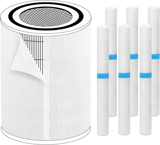 Pre-Filter Compatible with Levoit LV-H133 Air Purifier Replacement Filter, LVH133 H133 Meta-Air Tower, Fit Part# LV-H133-RF, 6-Pack