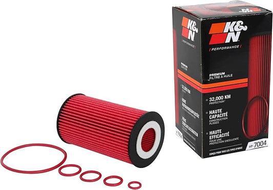 K&N Premium Oil Filter: 20,000 Mile Engine Protection, High Capacity : Compatible with Select MERCEDES BENZ/CHRYSLER/DODGE/FREIGHTLINER (See Product Description for Select Models), HP-7004