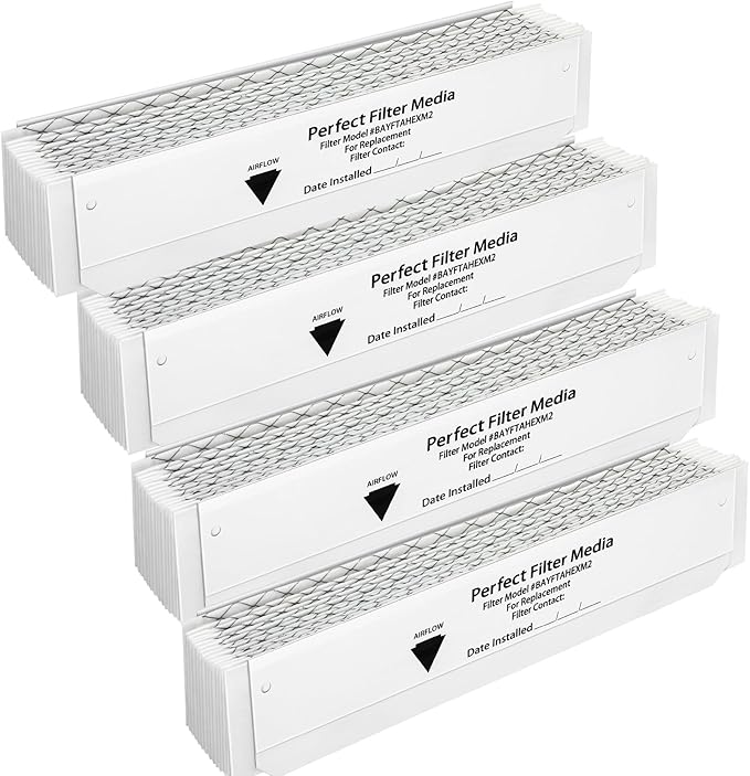 4 Packs,Upgrade BAYFTAHEXM2 Merv 13 Replacement Filter for Trane Perfectfit 5 Media Compatible with Trane 20"x 25"x 5" Merv 13 BAYFTAHEXM2 Expandable Replacement Filter