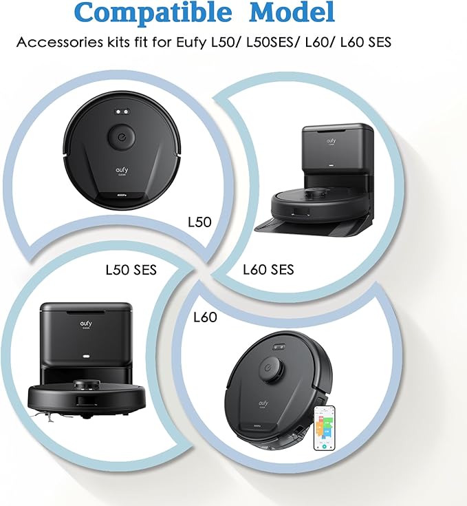 Replacement Parts for eufy L60 & L50 Series Robotic Vacuum Cleaner - Quality Accessories for Better Cleaning Performance