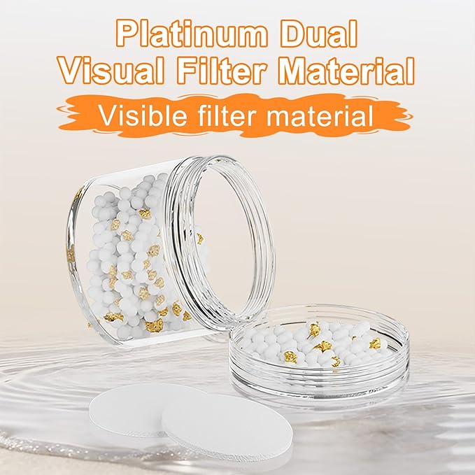 6 Pcs Faucet Water Filter Replacement Cartridges - Water Softener Filters Beads for Hard Water - Remove Chlorine - Improve Water Conditions - Filter Cartridge for SUPAFA Pull Down Faucet Head
