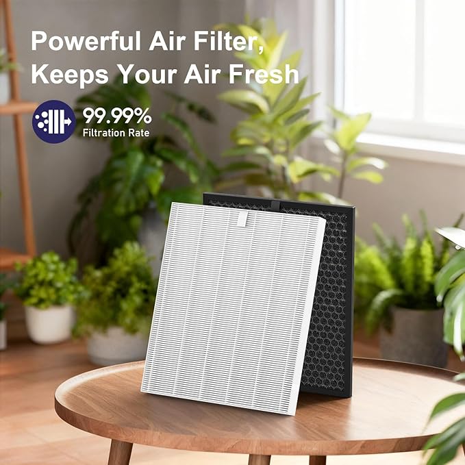 5510 Filter Q Replacement for Winix 5510 and 5520 Air Purifier, 1x H13 True HEPA + 1x Activated Carbon (Part# 1712-0123-00)