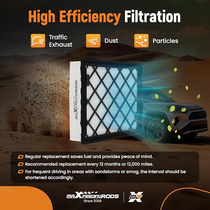 maXpeedingrods CA11480 Engine Air Filter for Ford Fusion 2013-2020, Edge 2015-2024, GT 2017-2022, Compatible with Lincoln Continental 2017-2020, MKX 2016-2018, MKZ 2013-2020, Nautilus 2019-2023
