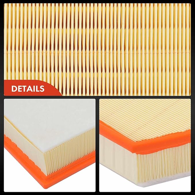 A-Premium Engine Air Filter Compatible with BMW 530i, 530e, 530e xDrive, 540i, 540d xDrive, 540i xDrive, 640i xDrive Gran Turismo, 740i, 745e xDrive, 840i, 840i Gran Coupe, X3, X4, X5, X6, X7
