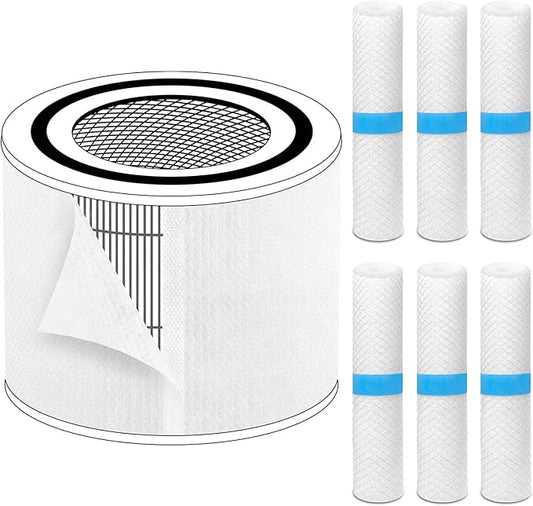 Pre-Filter Compatible with Levoit Core 300 & PuroAir 240 Air Purifier, for Core 300S P350 Core300-P Filters, Fit Part# Core 300-RF P350-RF, 6-Pack