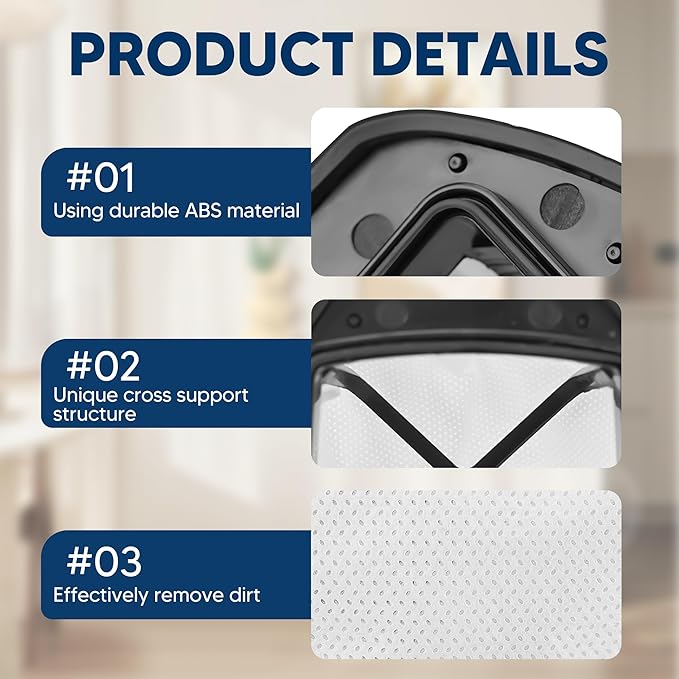 6 Pack Dust Cup Filters Replacement for Shark Cordless Hand Vac SV780 SV75Z SV728N SV726N, Compared to Part # XF769, XSB726N