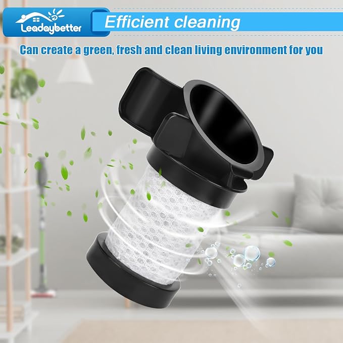 Leadaybetter Filter Replacement for Shark IONFlex IF201 DuoClean X30 X40 F60 F80 IC205 IF200 IF202 IF205 IF251 IF252 IF281 IF282 IF285 IR100 IR70 UF280 Cordless Vacuum, Part XPREMF100 XPSTMF100