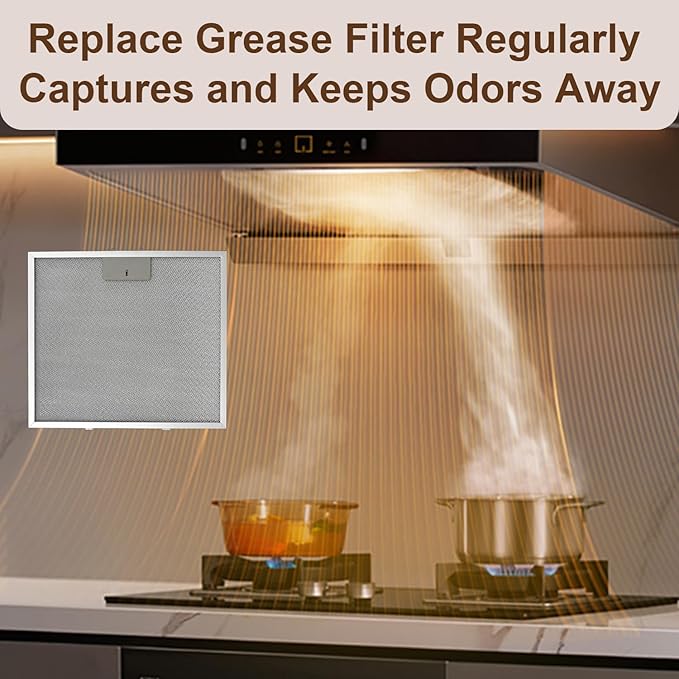 2 Packs Aluminum Mesh Grease Filter Compatible with COSMO COS-5U30 30 in. Delta Collection Ducted Under Cabinet Range Hood
