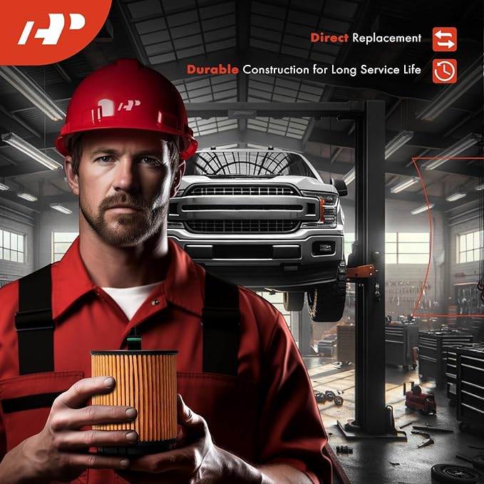 A-Premium 2-PC 10K Miles Protection Oil Filter Compatible with Hyundai Sonata 2006-2010, Santa Fe/Azera 2007-2009, Veracruz 2007-2012, Entourage 2007-2010 & Kia Sorento 2007-2009, Sedona, Amanti