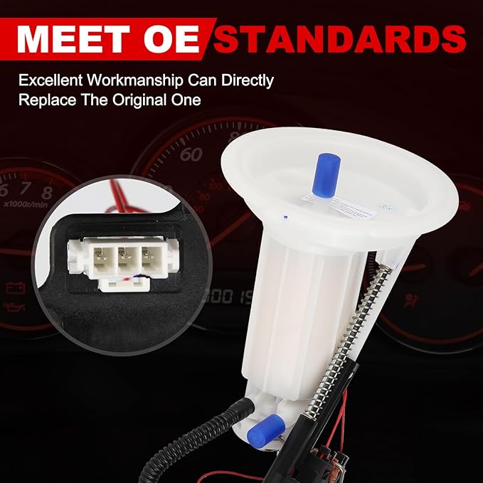 Fuel Filter Assembly with Sending Unit Compatible with BMW E60 Series 525i, 525xi, 528i, 528xi, 528i xDrive, 530i, 530xi, 2006 2007 2008 2009 2010 2011, 2.5L 3.0L 4.4L, Replace# 16117373514