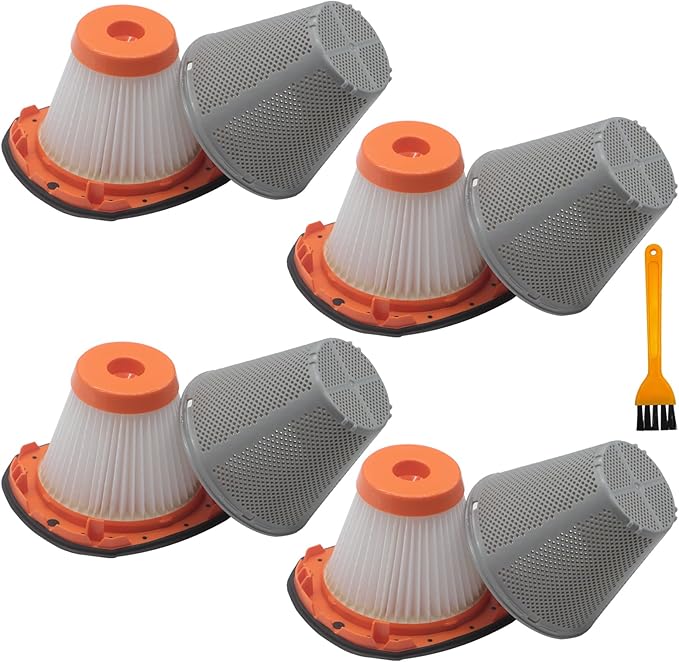 4 Pack HEPA Filters Compatible with BLACK+DECKER 20V MAX POWERCONNECT Handheld Vacuum Models BCHV001C1, BCHV001B, Fits CRAFTSMAN V20 Cordless Hand Vac CMCVH001B, Compare to Part# N900287
