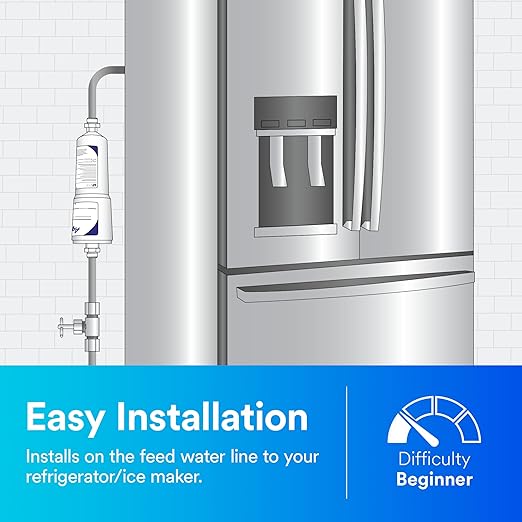 Aqua-Pure AP717 Inline Water Filter for Refrigerator,Ice Maker and Drinking Fountains,Inhibits Scale Build-Up,Removes Sediment,Chlorine Taste and Odor,(Pack of 12)