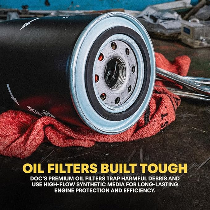 Doc's Diesel Oil Filter D5335 | Compatible with 1989-2024 RAM 6.7L Cummins 2500, 3500, 4500, 5500, RAM 5.9L Cummins 2500, 3500, 4500, 5500 1989-2007.5 | Replaces 05083285AA