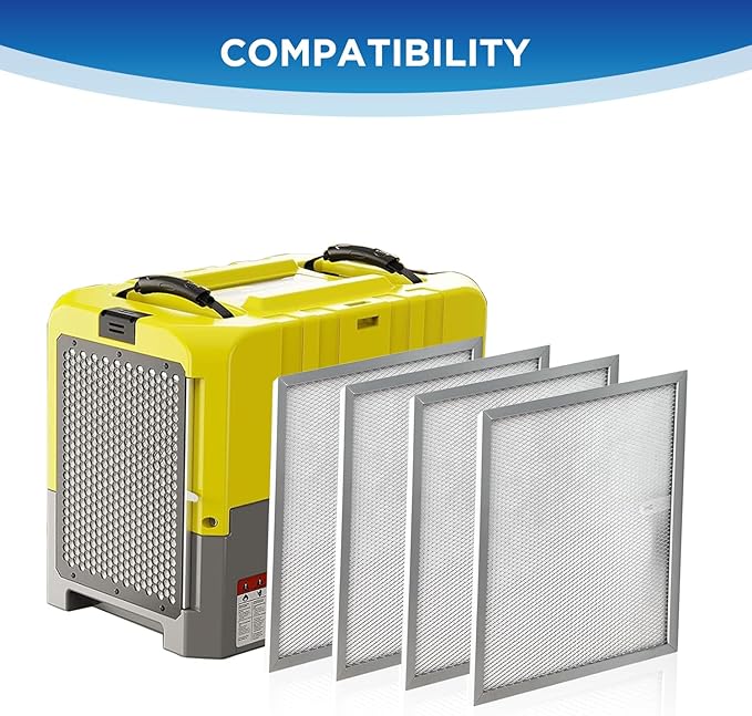 4 Pack MERV-8 Filter Compatible With ALORAIR Commercial Dehumidifiers Storm LGR Extreme, Only Applicable to Storm LGR Extreme Dehumidifier