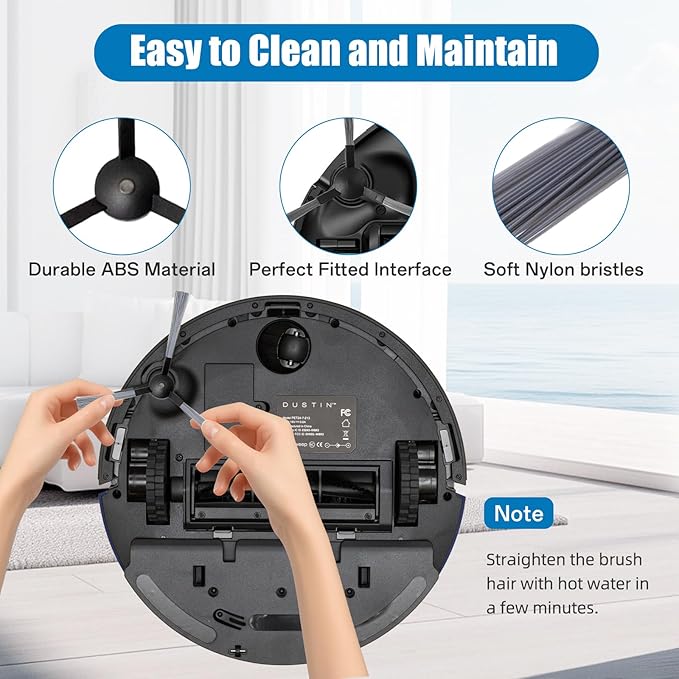 14-Piece Ultravision Replacement Parts Kit for bObsweep Ultravision/Ultravision Pet Robot Vacuum - Includes 1 Main Brush, 4 Side Brushes, 4 HEPA Filters, 4 Dust Bags & 1 Cleaning Tool