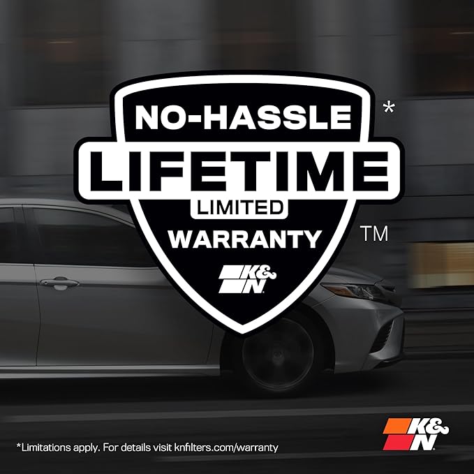 K&N High-Flow Original Lifetime Engine Air Filter: Increase Power: Premium, Washable: Compatible with 2020-2025 Hyundai/Kia: Elantra, i30, Kona, K4, 33-5118
