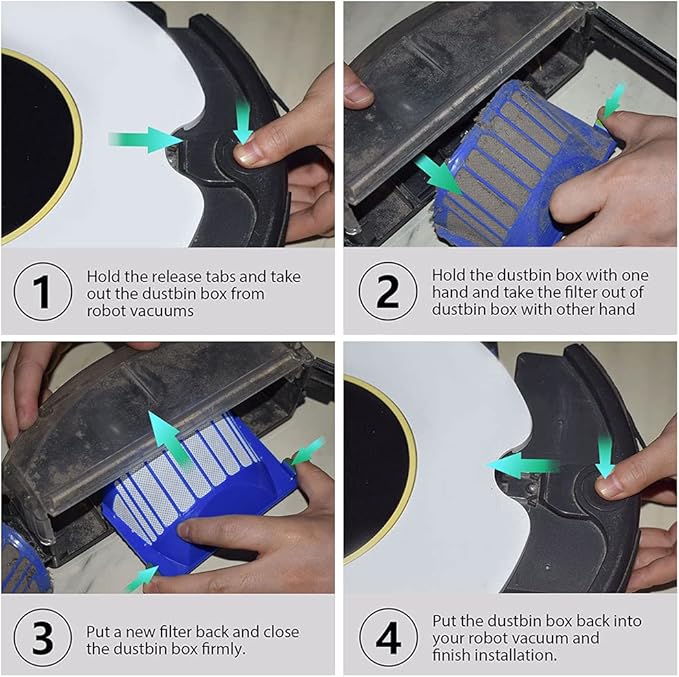 Neutop Replacement Filters Compatible with iRobot Roomba 675 677 670 665 655 645 614 694 692 Robot Vacuums ONLY, 6-Pack.