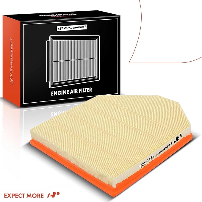A-Premium Engine Air Filter Compatible with BMW F25 F26 Series X3 2011-2017, X4 2015-2018, 2.0L 3.0L, Flexible Panel, Replace# 13717601868