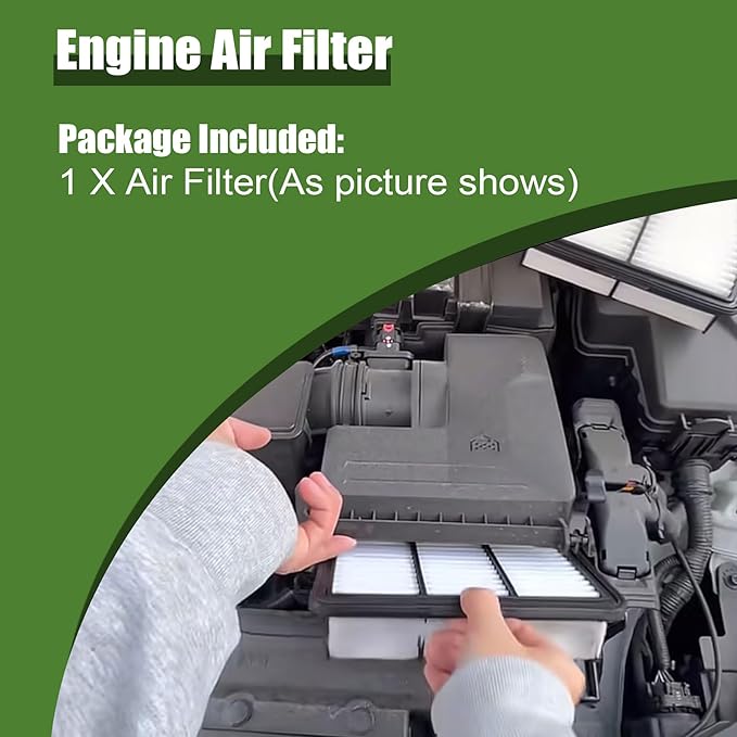 XQSMWF Engine Air Filter Compatible with Hyundai Elantra Hybrid 2021-2025 1.6L L4 Gas, Replace 28113BY100 28113-BY100 28113BY100AS