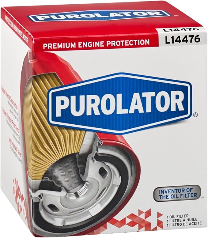 Purolator L14476 Premium Engine Protection Spin On Oil Filter Compatible With Toyota Corolla, Camry, Prius, Yaris, Sienna, C-HR, Prius C, Prius Prime, Pontiac Vibe and Scion xB