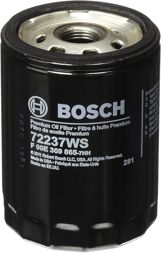 BOSCH 72237WS Workshop Engine Oil Filter - Compatible with Select Infiniti J30, Q45; Mercury Villager; Nissan 200SX, 240SX, 300ZX, Altima, D21, Maxima, Pathfinder, Quest, Sentra, Stanza; Subaru + More