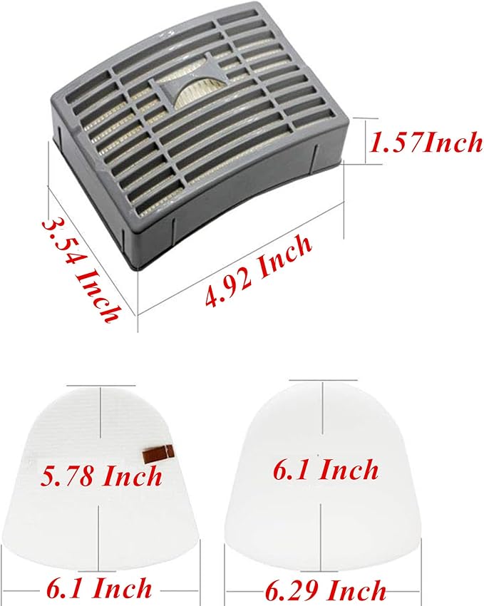 1 HEPA +1 Foam Filters For Shark Navigator NV586 NV581 NV581Q NV585 NV580 Powered Lift Away DLX Upright Vacuum,Replaces Parts # XFFT580 & XHEP580.