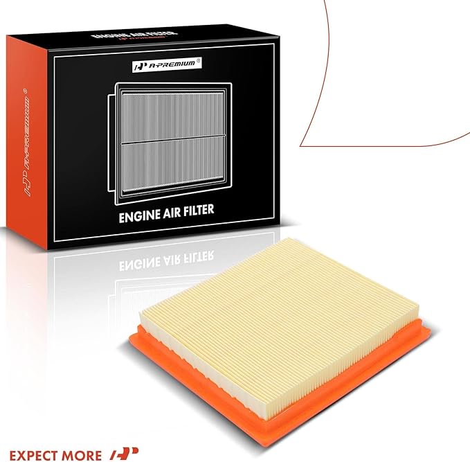A-Premium 2-PC Engine Air Filter Compatible with Infinit EX35, EX37, G25, G35, G37, Q40, Q60, QX50 & Nissan 350Z, 370Z, 2007-2020, Replace# 16546JK20A