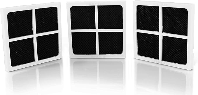 K&J 3-Pack Replacement LG LT120F Air Filters - Fits LT120F and ADQ73214404 Refrigerator Air Filters - Fresh Air Filter 3-Pack