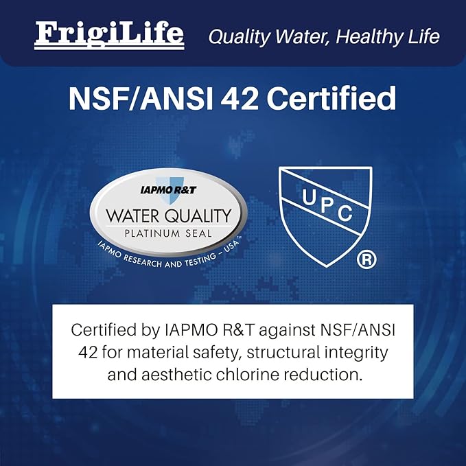 RV Water Filter, NSF/ANSI 42, for RVs Marines, Boats, Campers, for Drinking, Washing, Gardening, Camping, Planting, and Spa, Reduces Chlorine, Bad Taste Odor with Hose Protector, 2PACK