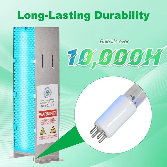 Air Scrubber Plus Advanced Photocatalytic Oxidation (PCO) 9 Inch Replacement Cell and Üν Bulb, Aluminum Material, Perfectly Compatible with ActivTek InDuct 2000, A1013A, A1013C, A1013P, A1013Q,HPOC-01