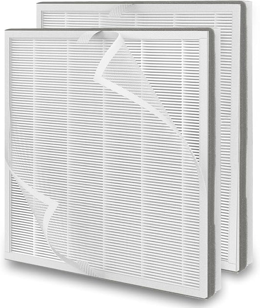 2 Pack H7124 H13 True HEPA Replacement Filter with Washable Pre-filters, Compatible with GoveeLife H7124 H712C Smart Air Purifier, Part Number H7124-RF H721C-RF