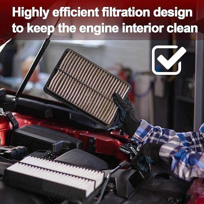 Comb Cabin Engine Air Filter for Kia Sorento 2.5L L4 2025 2024 2023 2022 2021 (Except Hybrid)