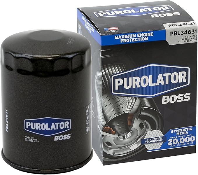 Purolator PBL34631 PurolatorBOSS Maximum Engine Protection Spin On Oil Filter Compatible With Chevrolet C1500, Tahoe, C10, C2500, C3500, Express 3500, K10, K3500, C1500 Suburban, GMC C1500 and Yukon