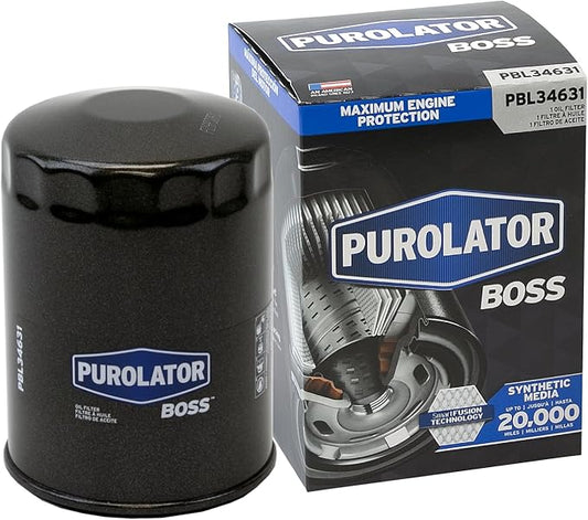 Purolator PBL34631 PurolatorBOSS Maximum Engine Protection Spin On Oil Filter Compatible With Chevrolet C1500, Tahoe, C10, C2500, C3500, Express 3500, K10, K3500, C1500 Suburban, GMC C1500 and Yukon