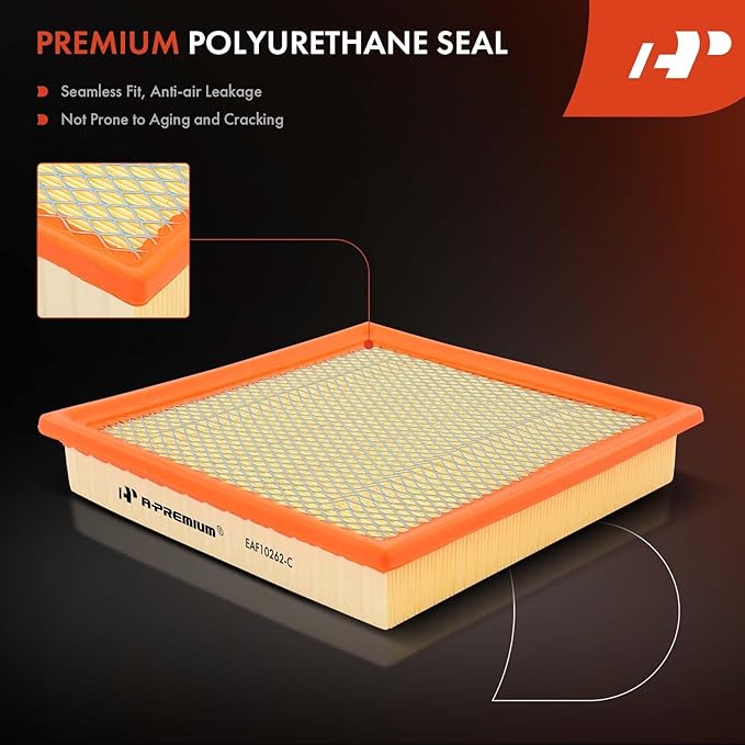 A-Premium Engine Air Filter Compatible with Ford & Lincoln Models - F-150 (2009-2023), Expedition (2007-2023), F-250 F-350 F-450 F-550 Super Duty (2008-2016), Navigator (2007-2023)